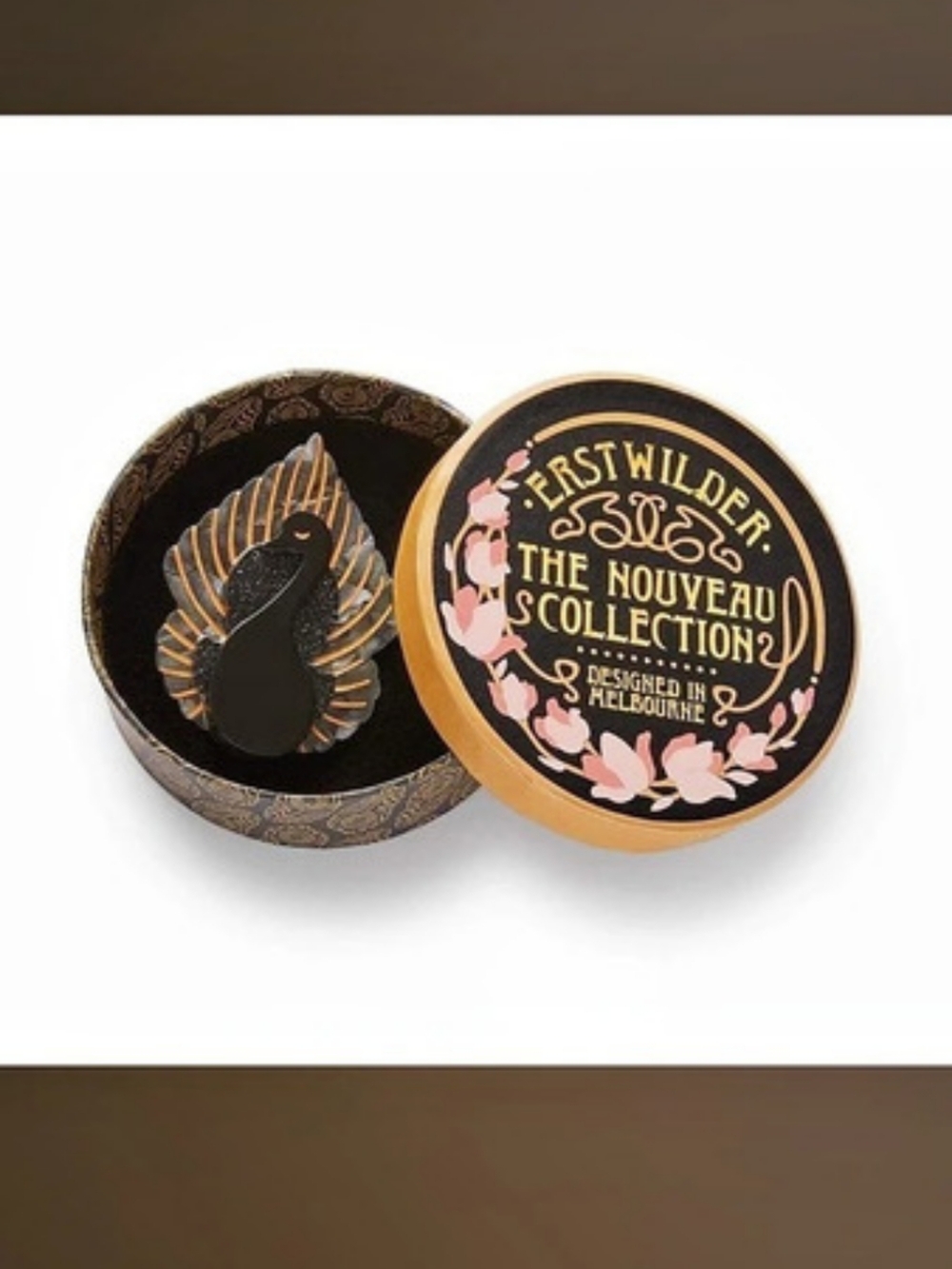 Erstwilder Ailes Noires Brooch